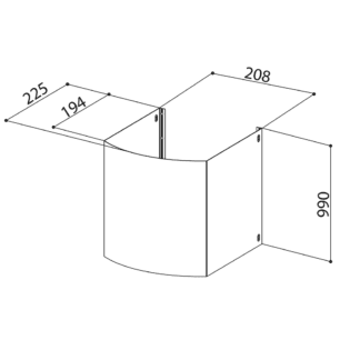 Felső kürtő - hosszabbító Kit Tender H990 X
