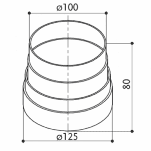 Szukíto 125-100/kerek