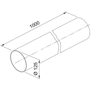 Légtechnikai cső TC 1000
