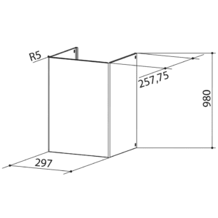 Felső kürtő - hosszabbító Kit Alto H990 BK Matt